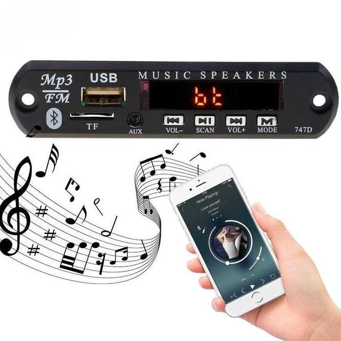 Kebidu Modul Tape Audio Speaker Mobil FM MP3 USB Bluetooth Wireless Receiver Car