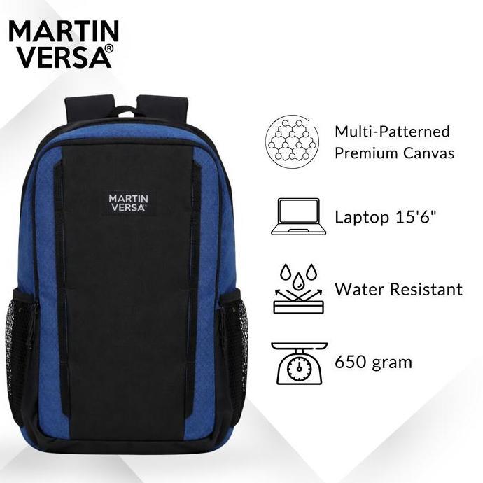 Martin Versa Tas Ransel Laptop / Macbook Tas Punggung Laptop Tas Kantor Giani L Pria Sekolah
