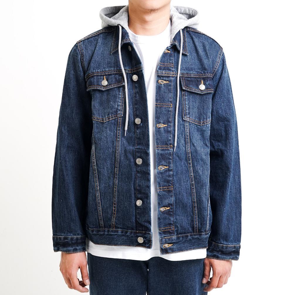 DISKON PORT REPLAY JAKET JEANS PRIA DENIM HOODIE TYPE III 13OZ