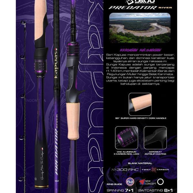 Daido - Joran Predator River Series SS300RHC Casting Spinning/Baitcasting (TERBAIK) (TERBARU) (TERMU