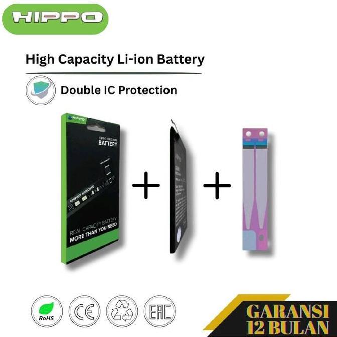 Hippo Baterai iPhone XS MAX 3174mAh Battery Batere Batrai Batre Original Cell Garansi resmi