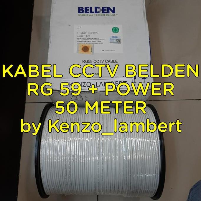 Kabel CCTV RG59 BELDEN 50meter / belden cctv / rg 59
