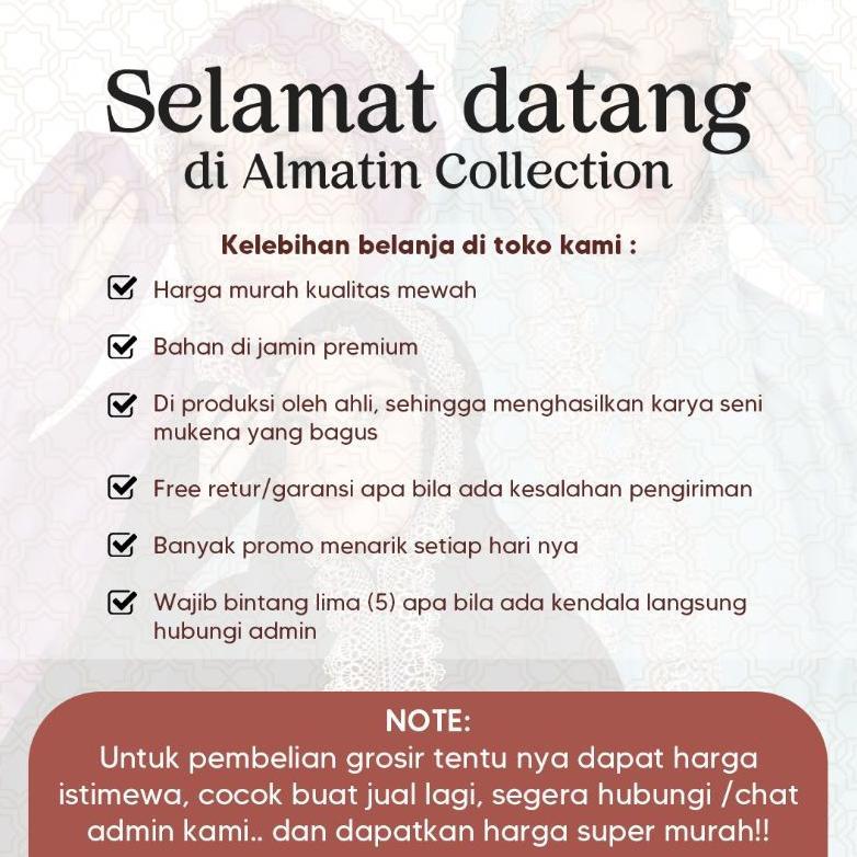 Grosir Mukena Terusan Bordir Dewasa Motiv Gracella Terbaru Mukenah Lajuran