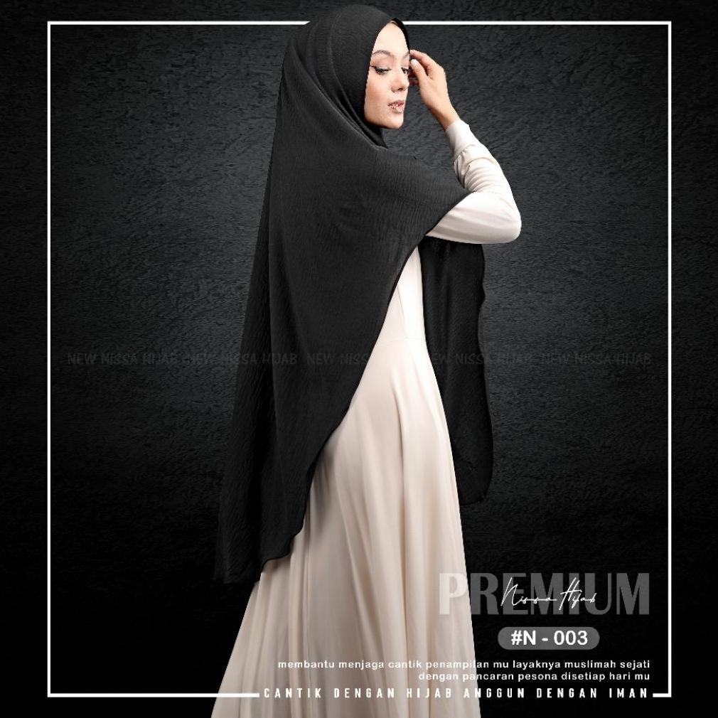 PROMO TERBARU KHIMAR SYARI MODEL NON PET MALAY TAMPIL SYARI ELEGAN HIJAB BERGO INSTAN BAHAN CRINKLE 