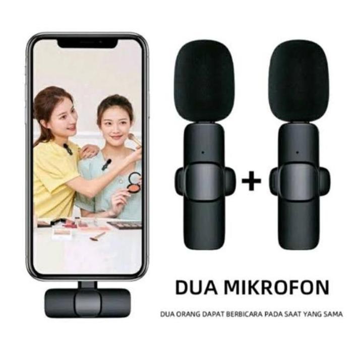 Microphone Wireless Mic Clip on Youtube Wireless Usb / Mic Youtuber Bluetooth Mikrofon