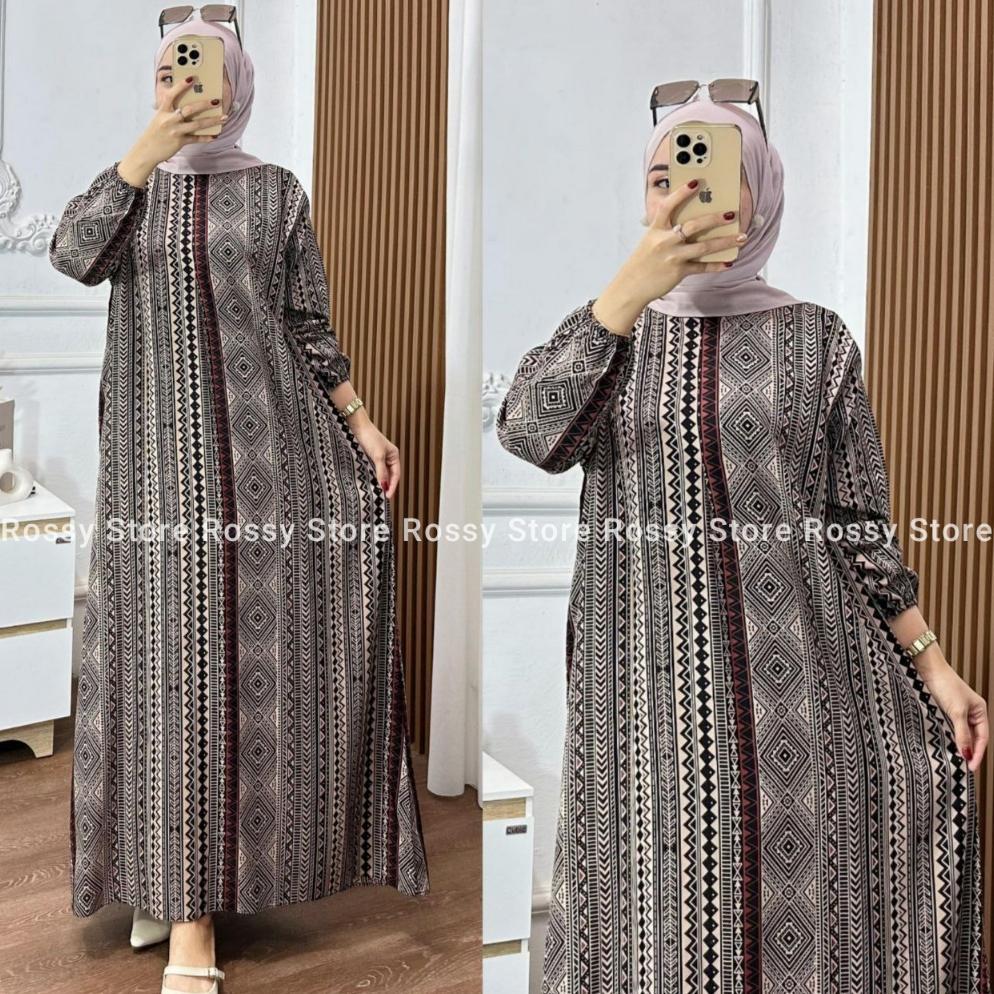 Discount Gamis Rayon Premium | Gamis Rayon Motif Bunga | Gamis Rayon Viscose Premium