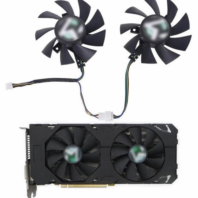 Fan Vga Maxsun 75mm 4pin Rx 570 Gt 710 730 dudukan Y