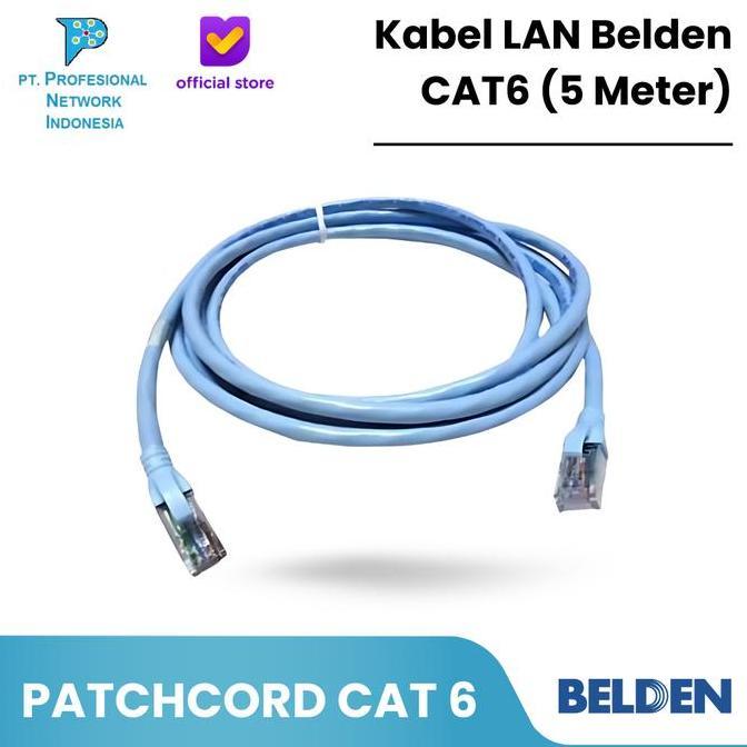 Belden Patchcord Cat6 5Meter / Kabel Lan Belden Cat6 5M Cat6 5 Meter