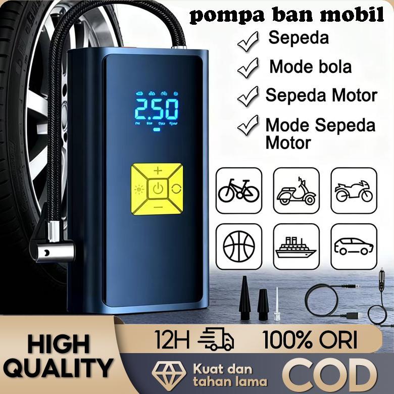 BIG SALE KIRIM HARI INIPompa Ban Elektrik Digital Portable - Pompa Angin Mobil & Motor Nirkabel deng