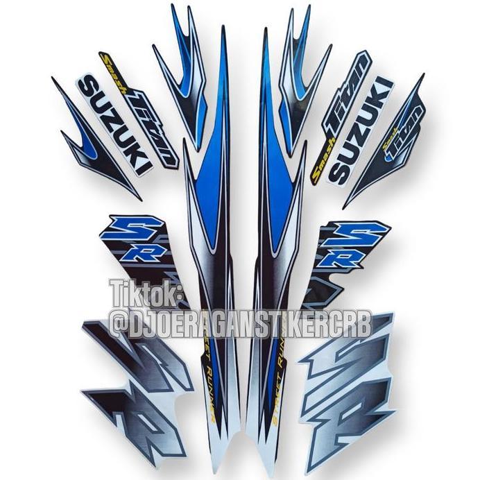 Striping Smash Titan SR 110 2010 Stiker Motor Smash Titan SR 2010 2011 Motorcycle