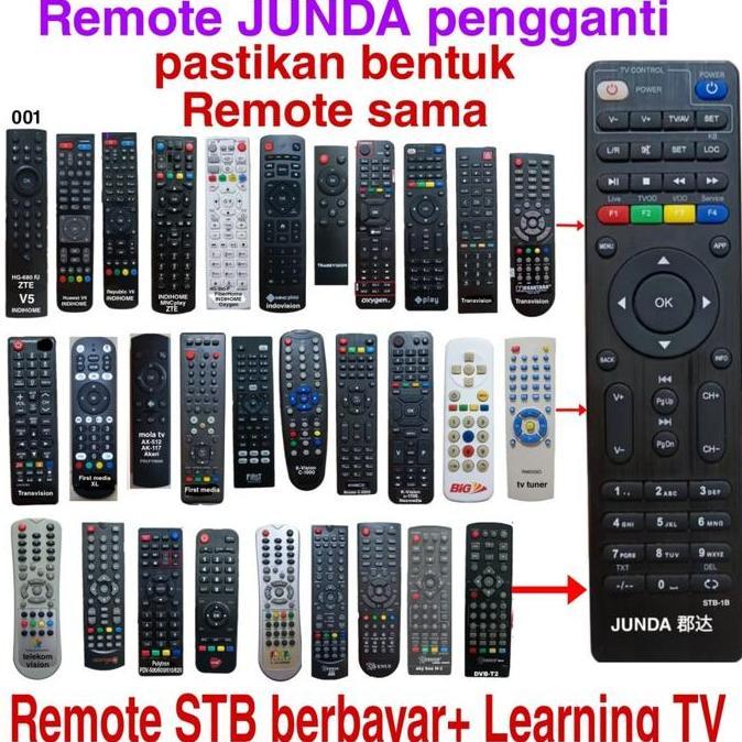 REMOTE ZTE INDIHOME MNC VISION TRANVISION FIRST MEDIA JUNDA STB 1B