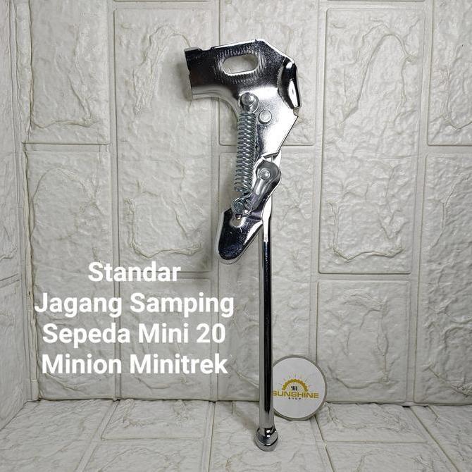 Jagang Standar Samping Sepeda 20 CTB CityBike Mini Phoenix Ada Lock Kuncian Besi Chrome