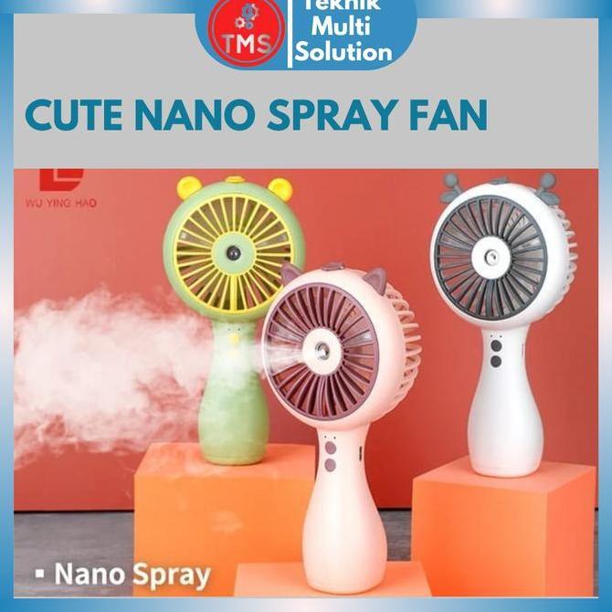 DR323 >> KIPAS ANGIN MINI NANO SPRAY PORTABLE CUTE SPRAY FAN PORTABLE USB