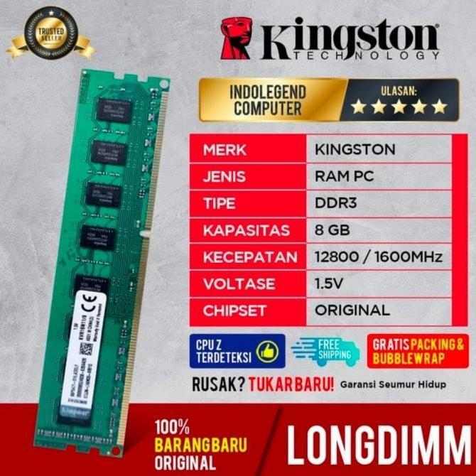 RAM KINGSTON DDR3 8GB PC12800