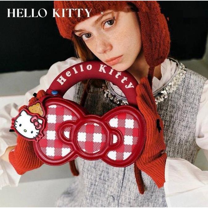 Promo [Exlusive Titkokshop] Tas Selempang Box Premium Wanita 9126-2 Hello Kitty X Toutou