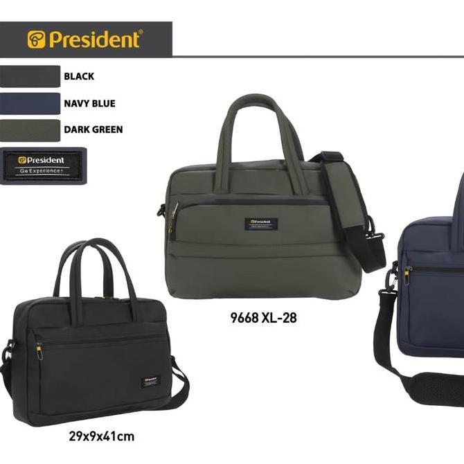 Murah President Tas Selempang Kerja Kantor Briefcase Pria Wanita
