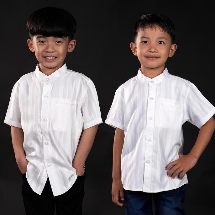 Casella Baju Koko Anak Laki Laki Lengan Pendek | Koko Couple Ayah-Anak Nizar Edition