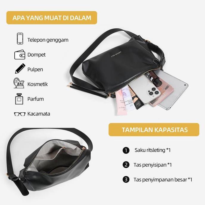 Sale Hathin Muii - Hmu5178 - [Clara Bag] Tas Selempang Wanita Kroean Style Tas Wanita Shoulder Bag S