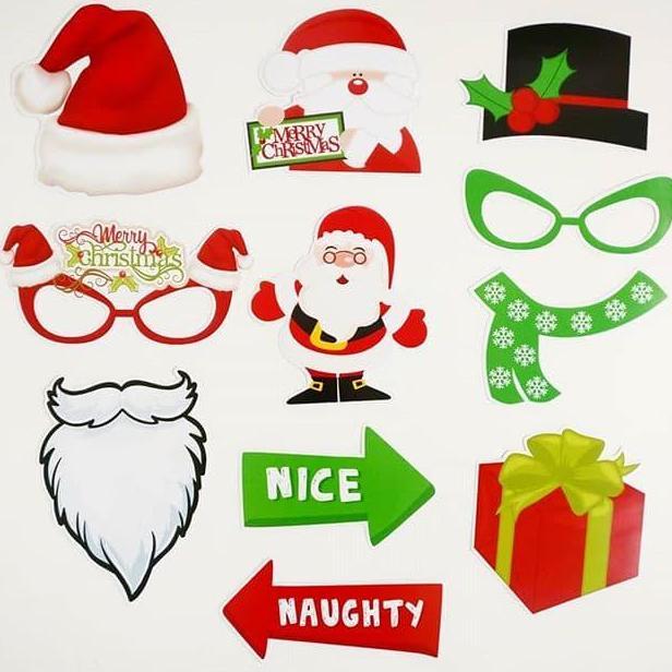 AKSESORIS PERLENGKAPAN NATAL FUN PROPS PHOTOBOOTH