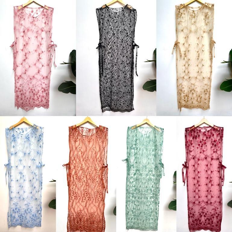 OUTER BROKAT LONG VEST TULLE VEST TILE BROKAT PANJANG MURAH