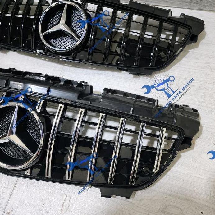 Grill GTR GT Mercedes Benz R172 W172 SLK 2011-2015 Grille R172 SLK Class With Emblem Logo Tengah