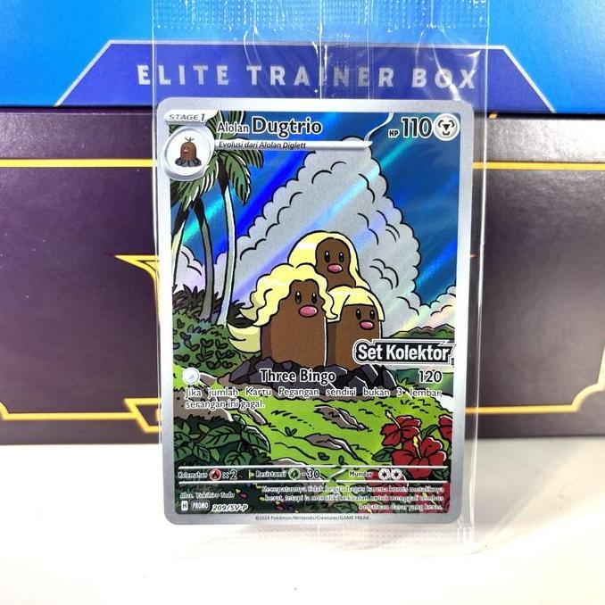 Alolan Dugtrio Promo Set Kolektor Kilat Rasi - Pokemon Indonesia