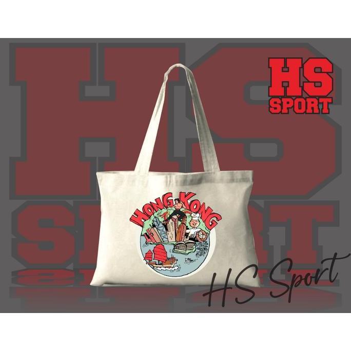 TOTEBAG - OLEH OLEH HONGKONG SOUVENIR TOTEBAG - TAS TOTEBAG HONGKONG