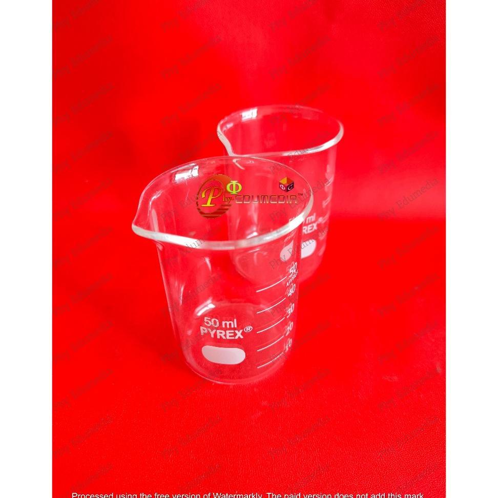 Beaker / Beaker 50Ml Pyrex / Beaker Glass 50Ml / Gelas Kimia 50Ml Pyrex