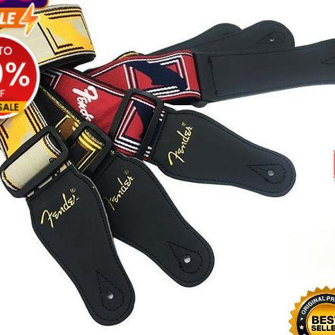 Strap Gitar Fender / Sabuk Gitar Elektrik Akustik Original Import