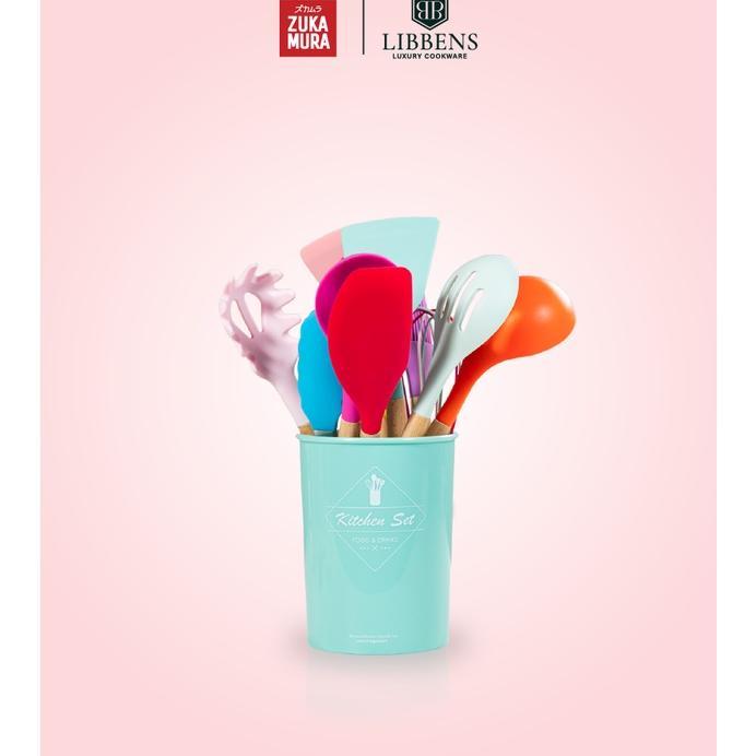 Zukamura Premium Spatula Set Isi 12 Colorfull