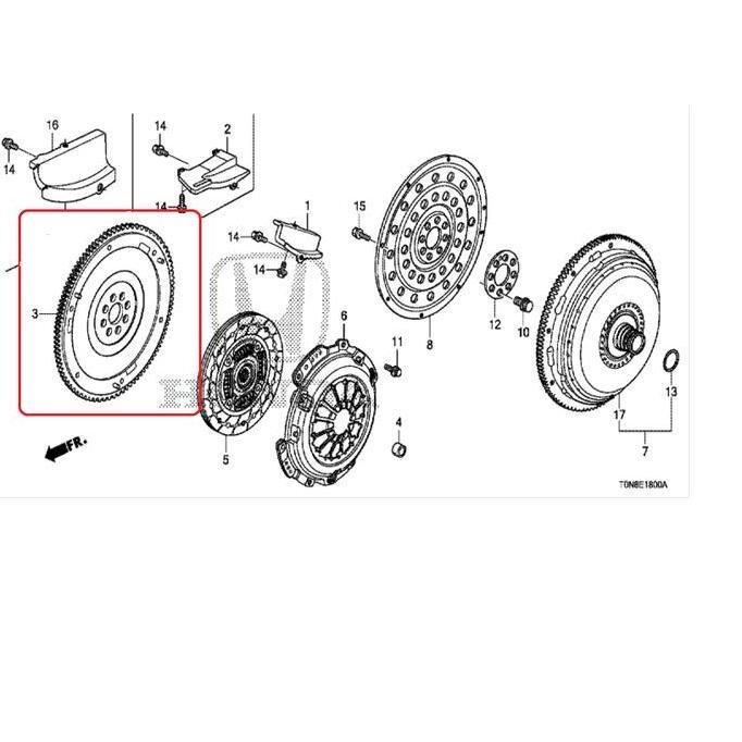RODA GILA / FLYWHEEL CRV GEN 4 MANUAL 2013-2017 ORIGINAL