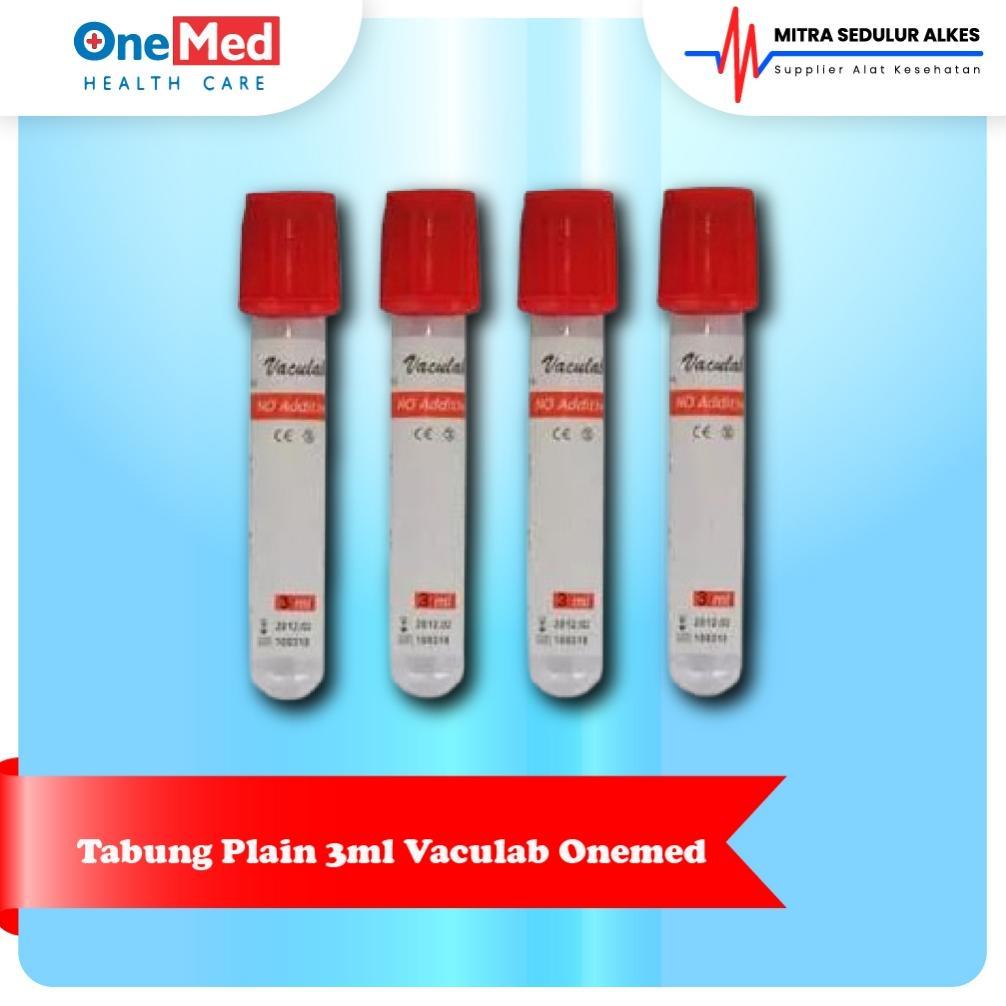 Tabung Vaculab Plain 3Ml Onemed Onelab L Tabung Tutup Merah Vacutainer