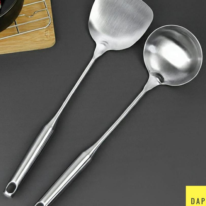 Sodet Sutil Centong Stainless Stainless Tebal Premium / Spatula Stainless Steel 304