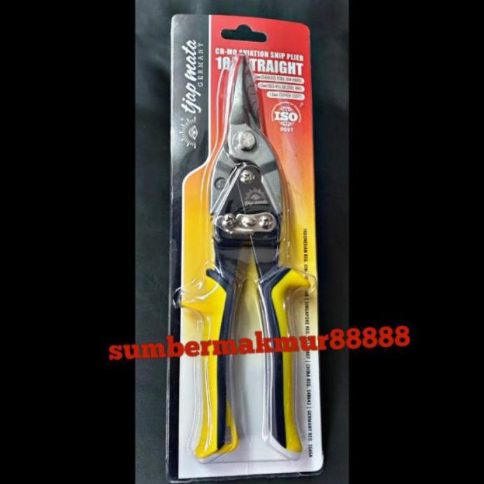Gunting Seng / Gunting Baja Ringan 10" Lurus Cap Mata (Eyebrand)