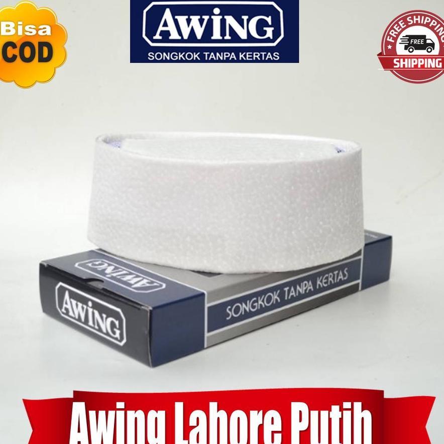 Songkok Awing Lahore Songkok Putih Awing Original