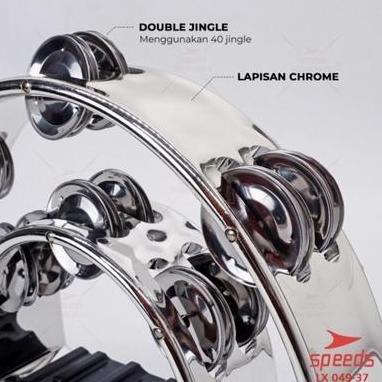 Tamborin Tambourin Kecreken Icik-icik Alat Musik Double Ring ORIGINAL TD