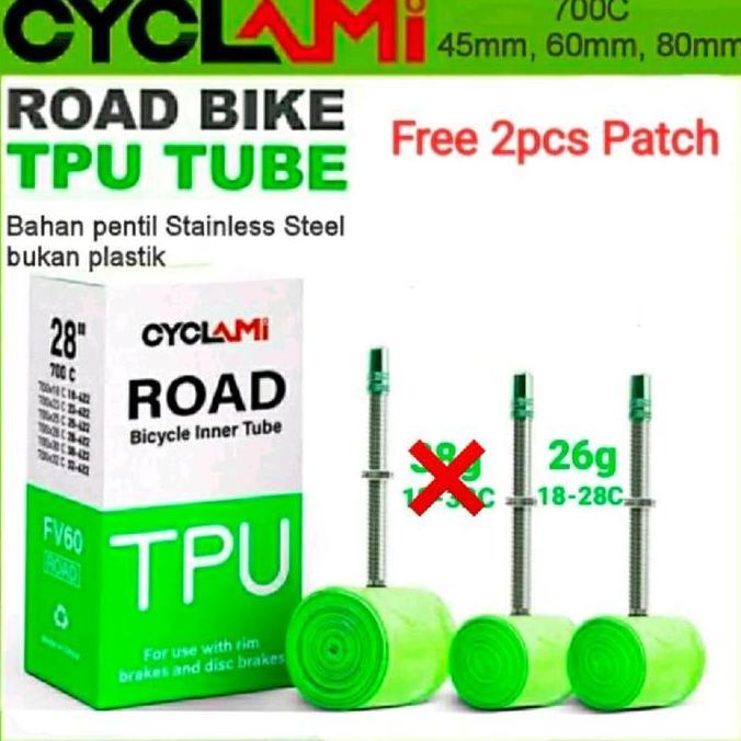 Ban Dalam Cyclami For Roadbike Super Ringan 700C