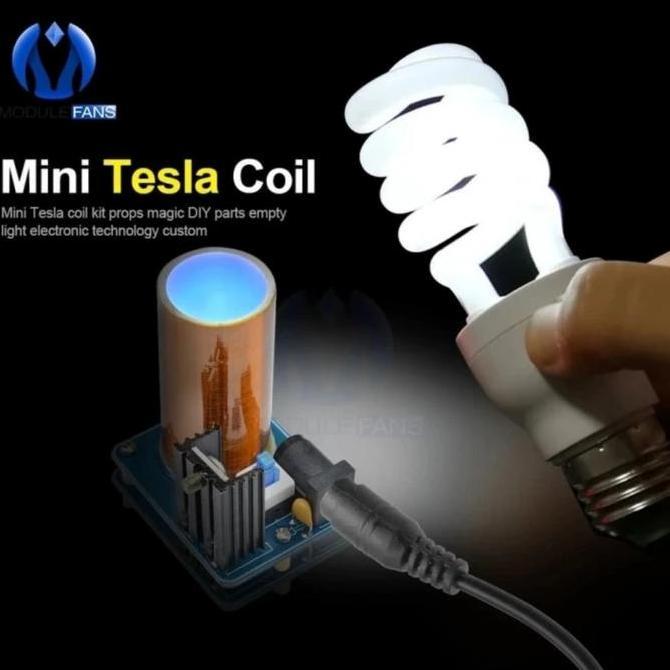 MINI TESLA COIL DIY KIT HIGH VOLTAGE TRANSMITER GENERATOR D'90