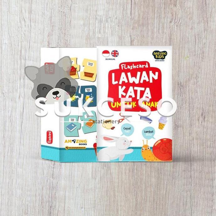 AMAZING Flashcard Lawan Kata / Kartu Edukasi Anak