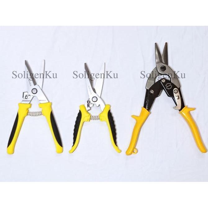 Gunting Holo Hollow Baja Ringan Seng Sebaguna SOLIGEN