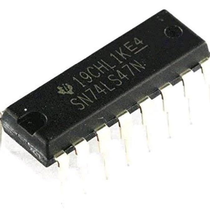 7447 74LS47 SN7447 74HC47 IC BCD TO 7SEGMEN D'90