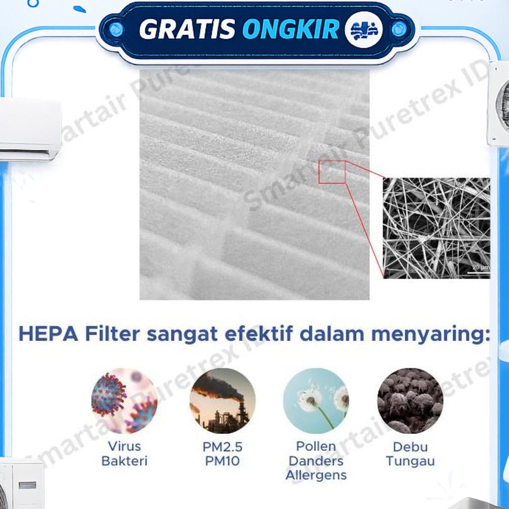 Puretrex Hepa Filter Winix Filter H For Winix Zero, Zero S, 2020Eu