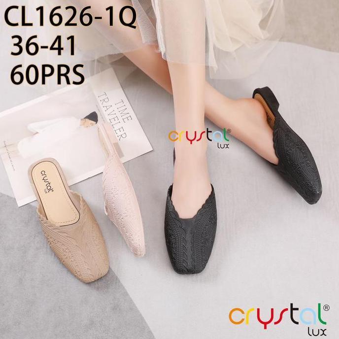 SEPATU WANITA FLAT KERJA JELLY KOREA  | SEPATU KERJA WANITA JELLY PLASTIK | 1626
