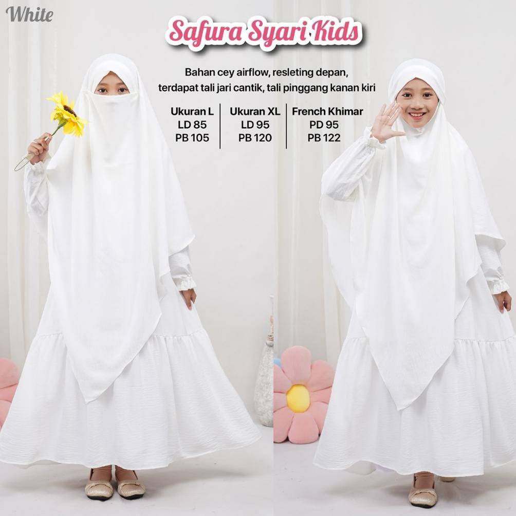 MURAH SHOFIYA KIDS SYARI GAMIS ANAK MODEL SET KHIMAR BESAR DAN CADAR PREMIUM WOLFIS ORIGINAL HAMIZ H
