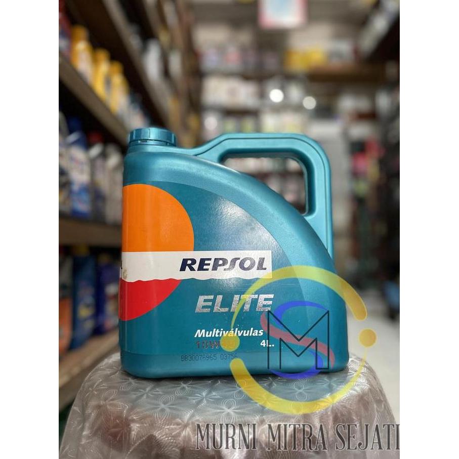 Repsol Elite Multivalvulas Oli SAE 10W-40 10W40 10 W 40 Galon 4 L