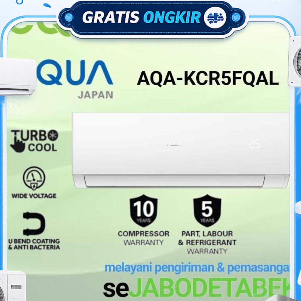 Ac Aqua 1/2Pk  Ac Aqua Aqa - 05Fqdl Ac Standar  + Pasang Instalasi