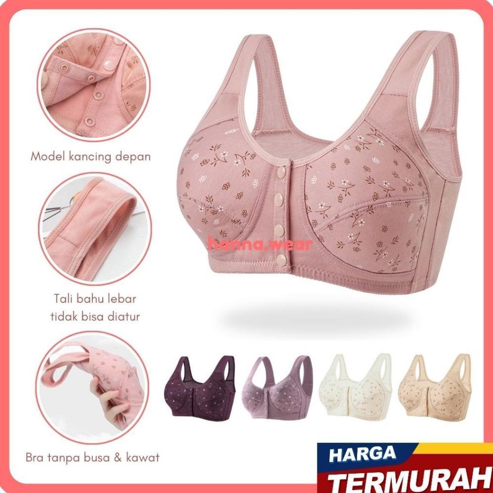 GARANSI Bra Kancing Depan Motif Bunga 3975 Bra Busui BH Busui BH Wanita Bra Wanita Beha Wanita BRW