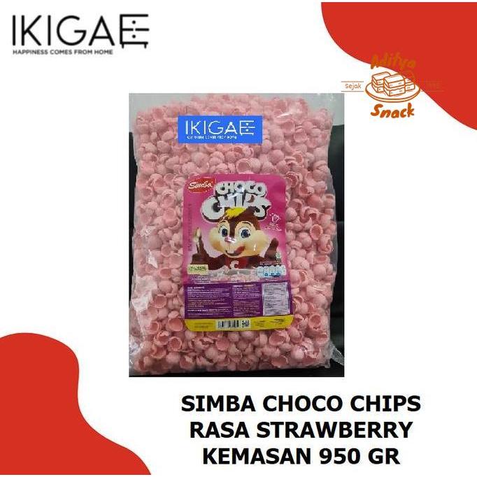 Baru Simba Choco Chips / Strawberry Chips 1 Kg / 950 Gr