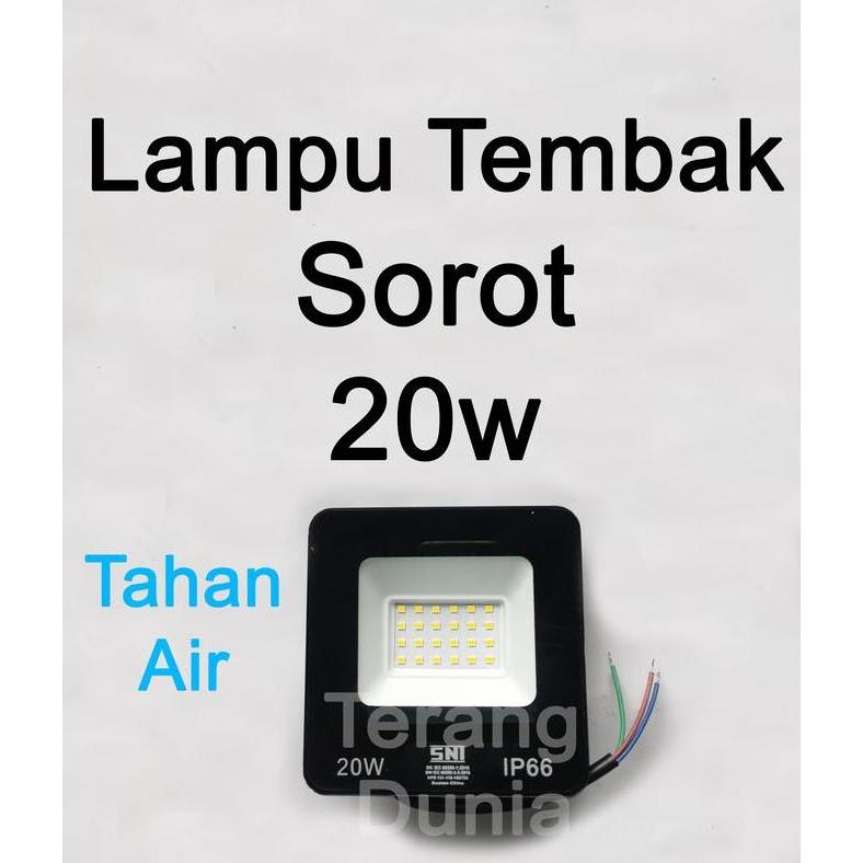 Zaito- Lampu Tembak Sorot 20W Lampu Tembak Led 20W Lampu Sorot Led 20W