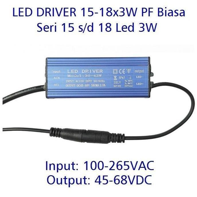Zaito- Led Driver 3W 580Ma 15-18X3W Wp Pf Biasa